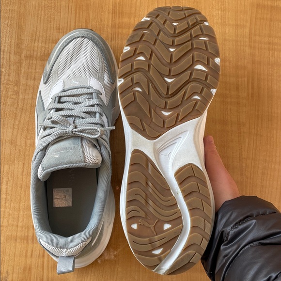 Puma Hypnotic LS Mens Shoes Classic Gray and White Trainers Size 9.5 - Picture 9 of 12